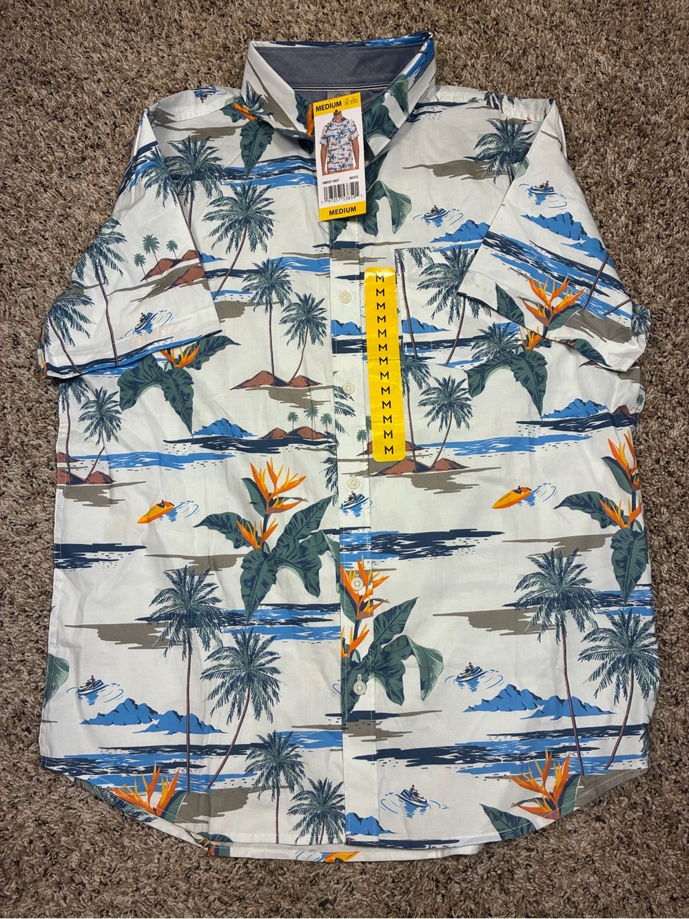Hurley Hawaiian Patio Short Sleeve Button Front Shirt Stretch